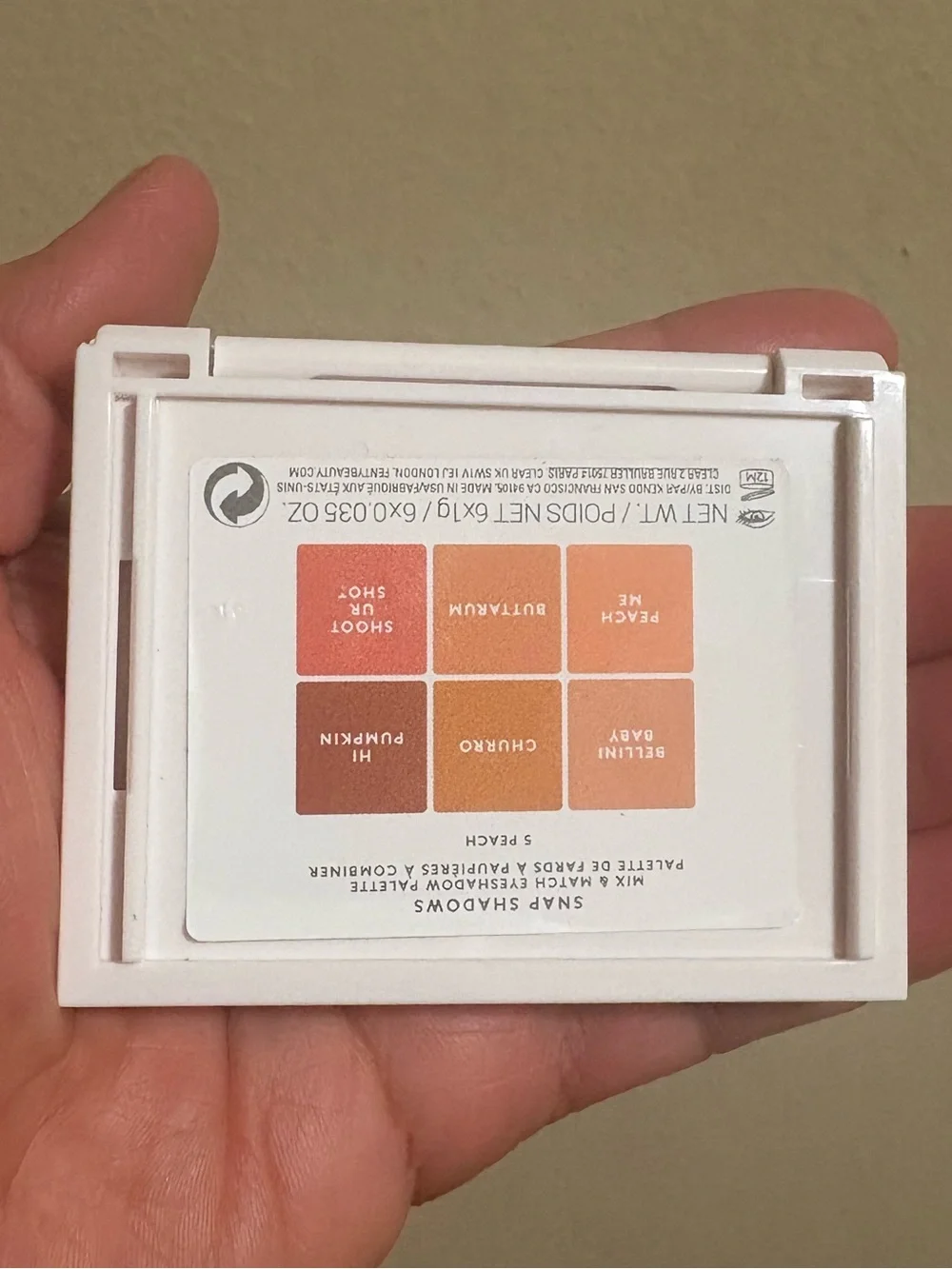 Fenty Beauty Snap Shadows Eyeshadow Palette   5 PEACH 🍑 Brand New Never Used.